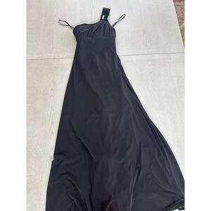 Hailey Logan by Adrianna Pappell Black Formal Prom Dress Baddie Fit Girl (M)